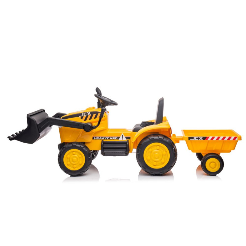 Traktor Na Akumulator Z Przyczepą S617 Żółty