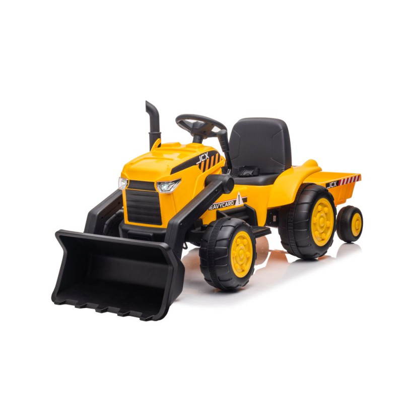 Traktor Na Akumulator Z Przyczepą S617 Żółty