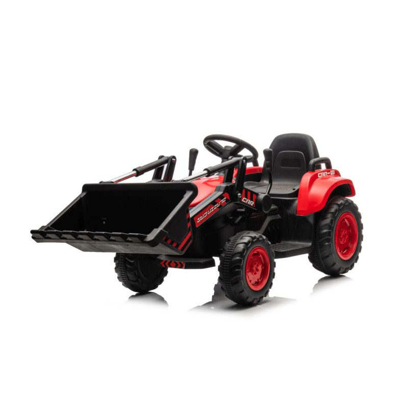 Traktor Na Akumulator Z łyżką BW-X002A Czerwony