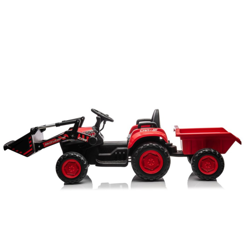 Traktor Na Akumulator Z łyżką BW-X002A Czerwony