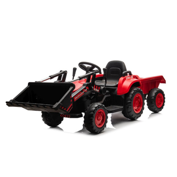 Traktor Na Akumulator Z łyżką BW-X002A Czerwony