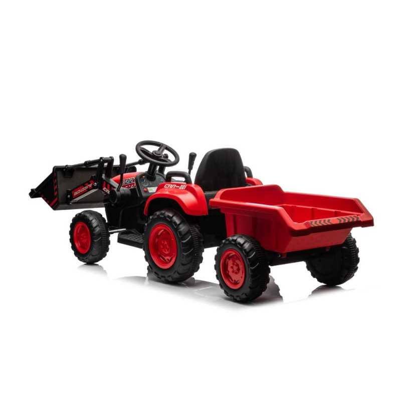 Traktor Na Akumulator Z łyżką BW-X002A Czerwony