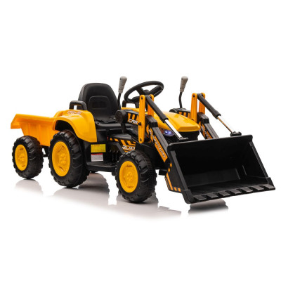 Traktor Na Akumulator Z łyżką  BW-X002A Żółty