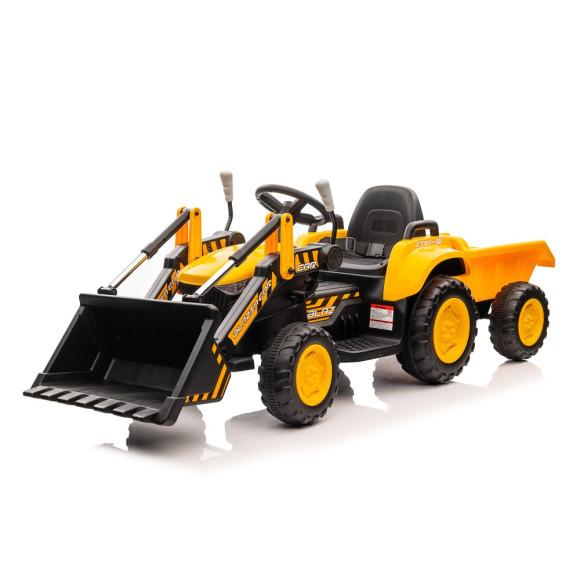 Traktor Na Akumulator Z łyżką  BW-X002A Żółty
