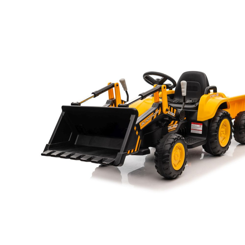 Traktor Na Akumulator Z łyżką  BW-X002A Żółty