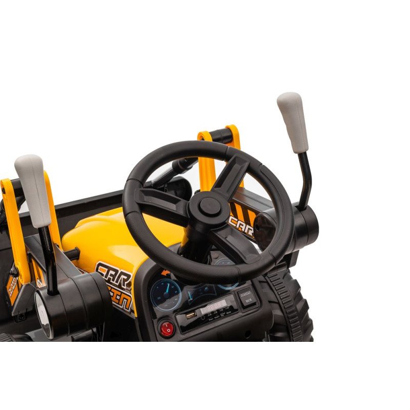 Traktor Na Akumulator Z łyżką  BW-X002A Żółty