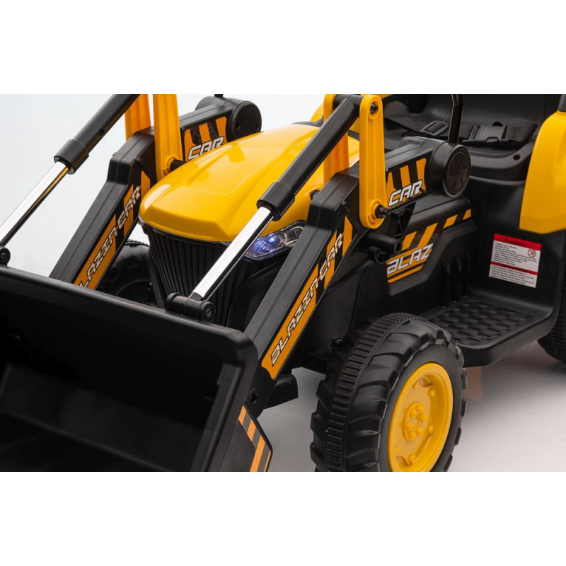 Traktor Na Akumulator Z łyżką  BW-X002A Żółty