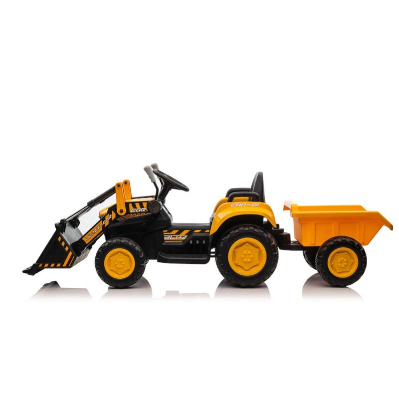 Traktor Na Akumulator Z łyżką  BW-X002A Żółty