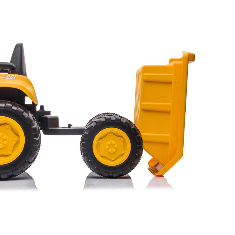 Traktor Na Akumulator Z łyżką  BW-X002A Żółty