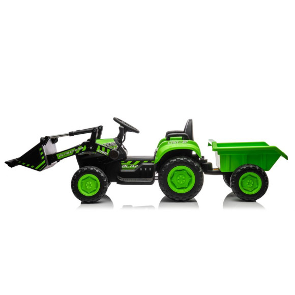 Traktor Na Akumulator Z łyżką  BW-X002A Zielony