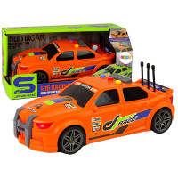 Auto Sportowe Wyścigowe 1:16 Pomarańczowy Dźwięk
