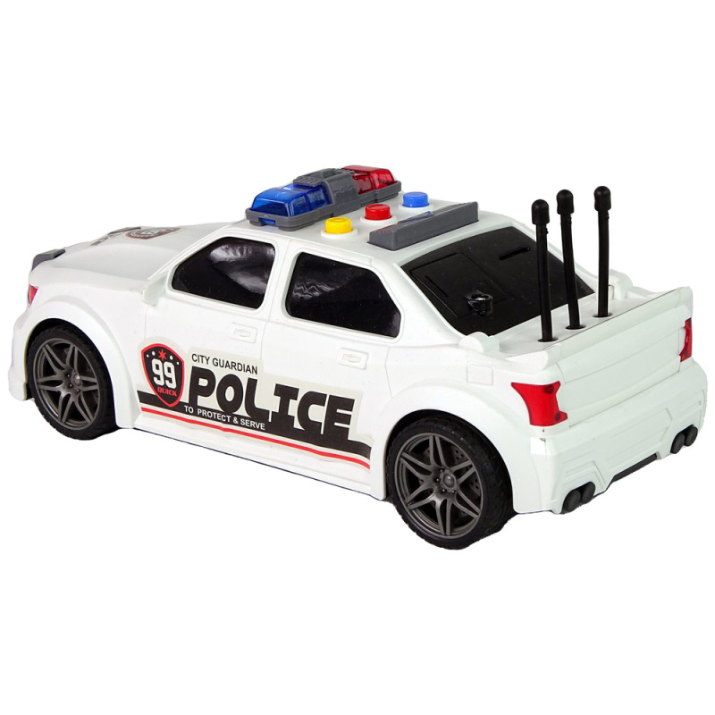 Auto Sportowe Policja 1:16 Biały Dźwięk