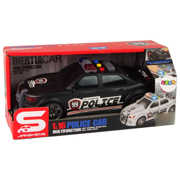 Auto Sportowe Policja 1:16 Czarny Dźwięk Auto Sportowe Policja 1:16 Czarny Dźwięk