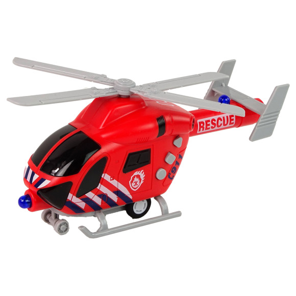 Helikopter Ratunkowy Straż Pożarna Czerwony Dźwięk Światła Śmigła Helikopter Ratunkowy Straż Pożarna Czerwony Dźwięk Światła Śmigła