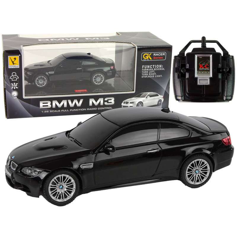 Auto R/C BMW M3 Pilot Światła 1:28 Czarne