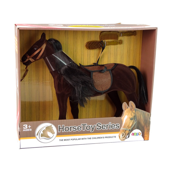 Figurka Konia Brązowy Akcesoria Do Czesania Figurka Konia Brązowy Akcesoria Do Czesania