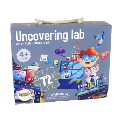 Puzzle Dla Dzieci Układanka Laboratorium Nauka 72 Elem