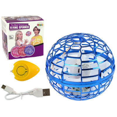 Latająca Wirująca Kula Niebieska Flynova LED 10 cm