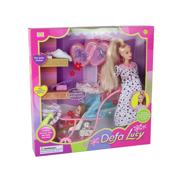 Lalka Lucy W Ciąży Zestaw Akcesoria XXL Lalka Lucy W Ciąży Zestaw Akcesoria XXL