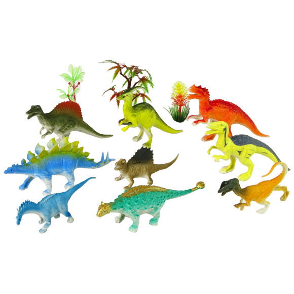 Zestaw Figurek Dinozaurów 9 sztuk Kolorowe