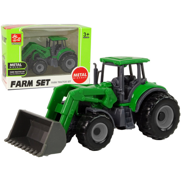 Pojazd Rolniczy Traktor Spychacz Zielony Mały Pojazd Rolniczy Traktor Spychacz Zielony Mały