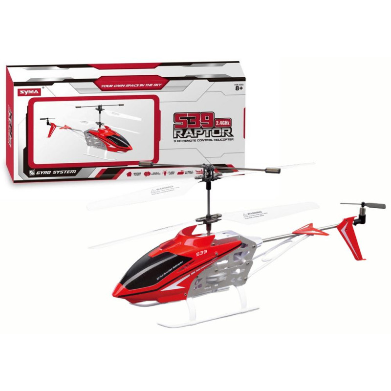 Zdalnie Sterowany Helikopter S39-1 SYMA Czerwony