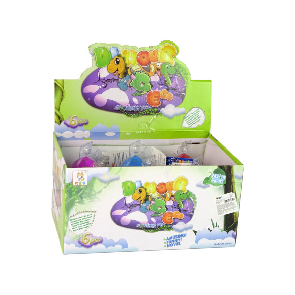 Wykluwające się Magiczne Jajko Dinozaura Rosnące 9 cm Kolory