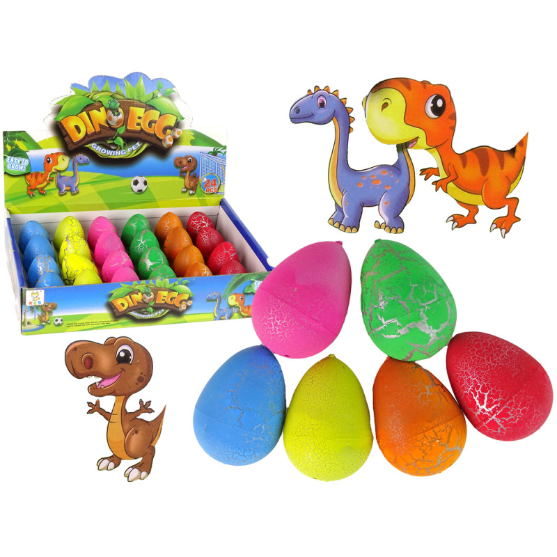 Wykluwające się Magiczne Jajko Dinozaura Rosnące 6 cm Kolory