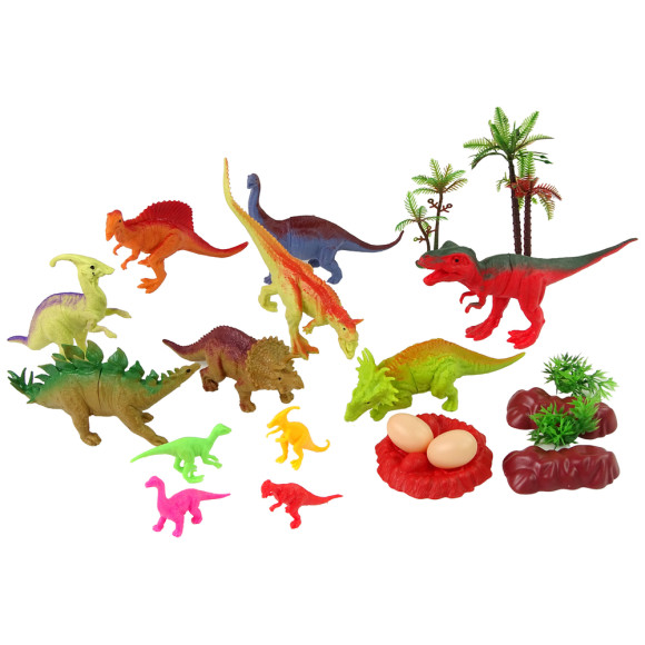 Zestaw Figurek Dinozaurów z Akcesoriami 21 Sztuk Zestaw Figurek Dinozaurów z Akcesoriami 21 Sztuk
