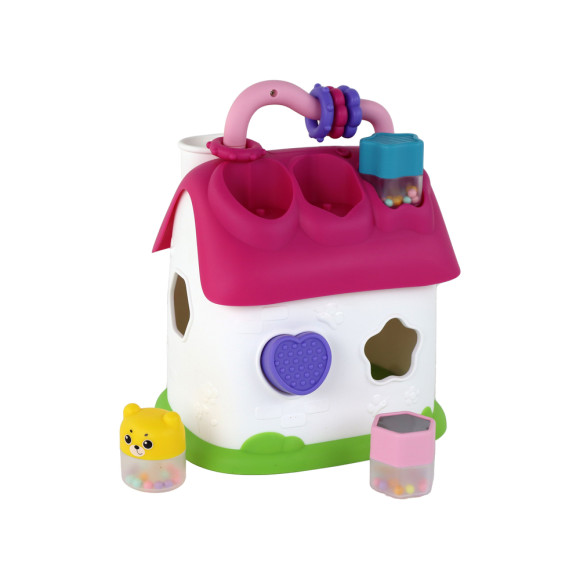 Domek Sorter Interaktywny Różowy Puzzle Edukacyjny Domek Sorter Interaktywny Różowy Puzzle Edukacyjny
