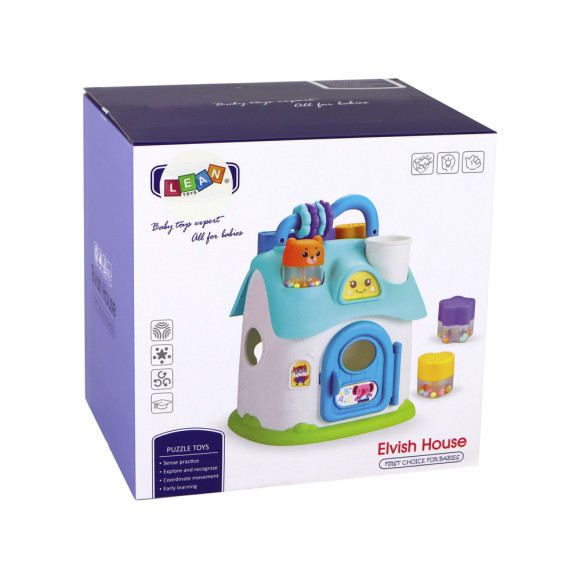 Domek Sorter Interaktywny Różowy Puzzle Edukacyjny Domek Sorter Interaktywny Różowy Puzzle Edukacyjny