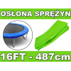 Kołnierz ochronny na sprężyny SkyRamiz Zielony do trampoliny ogrodowej 487cm/16FT