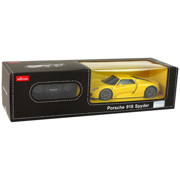 Auto R/C Porsche 918 1:24 Rastar Żółte Auto R/C Porsche 918 1:24 Rastar Żółte