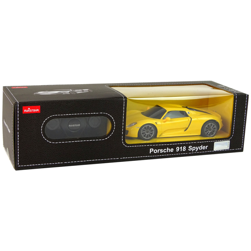 Auto R/C Porsche 918 1:24 Rastar Żółte