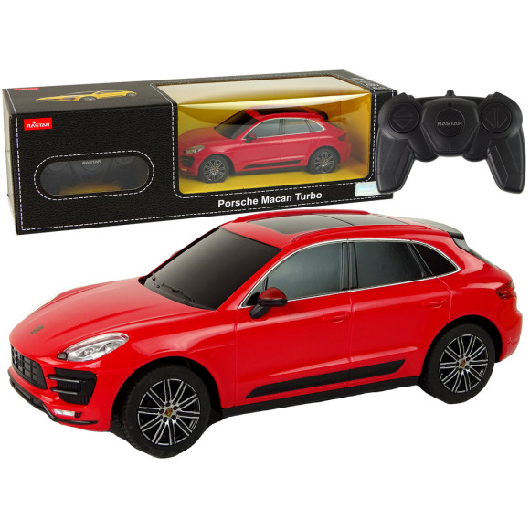 Auto R/C Porsche Macan Turbo 1:24 Rastar Czerwony Auto R/C Porsche Macan Turbo 1:24 Rastar Czerwony