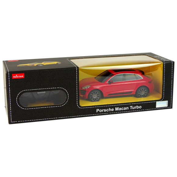 Auto R/C Porsche Macan Turbo 1:24 Rastar Czerwony Auto R/C Porsche Macan Turbo 1:24 Rastar Czerwony