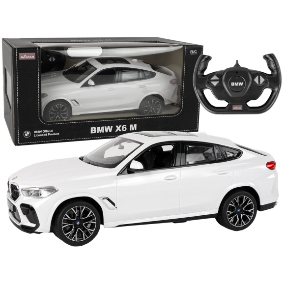 Auto R/C Bmw X6 M 1:14 Rastar Białe Auto R/C Bmw X6 M 1:14 Rastar Białe
