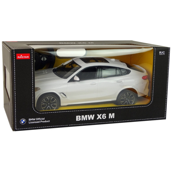 Auto R/C Bmw X6 M 1:14 Rastar Białe Auto R/C Bmw X6 M 1:14 Rastar Białe