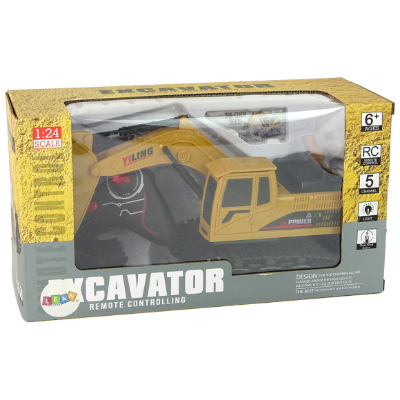 Pojazd Koparka R/C 1:24 Żółta Pojazd Koparka R/C 1:24 Żółta