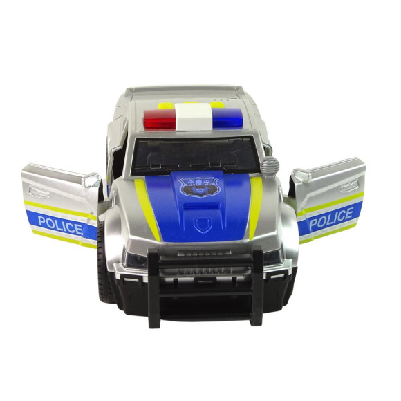 Auto Policja 1:14 Światła Dźwięki Srebrne Auto Policja 1:14 Światła Dźwięki Srebrne
