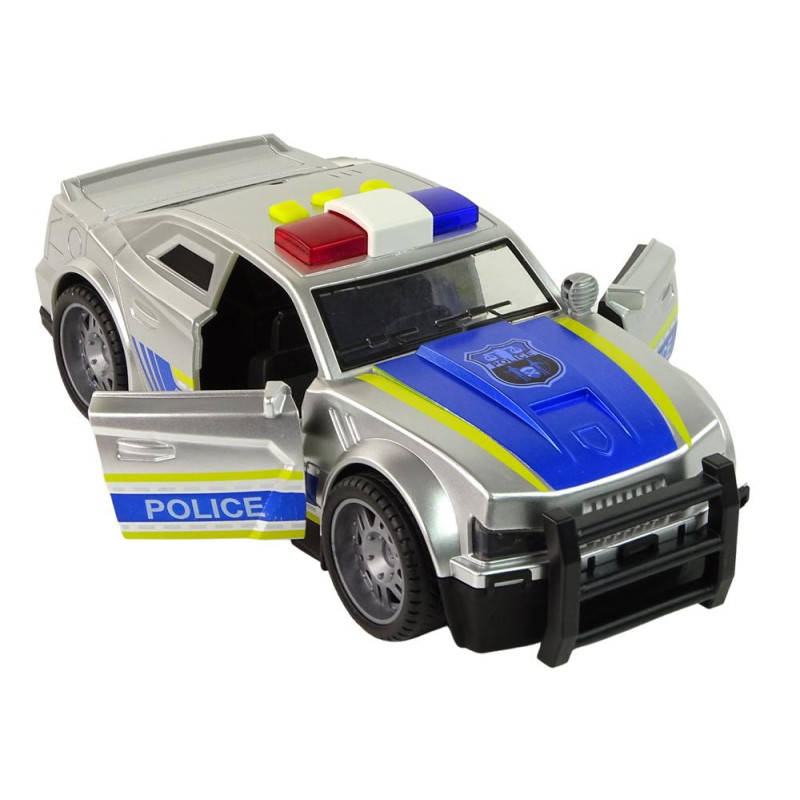 Auto Policja 1:14 Światła Dźwięki Srebrne