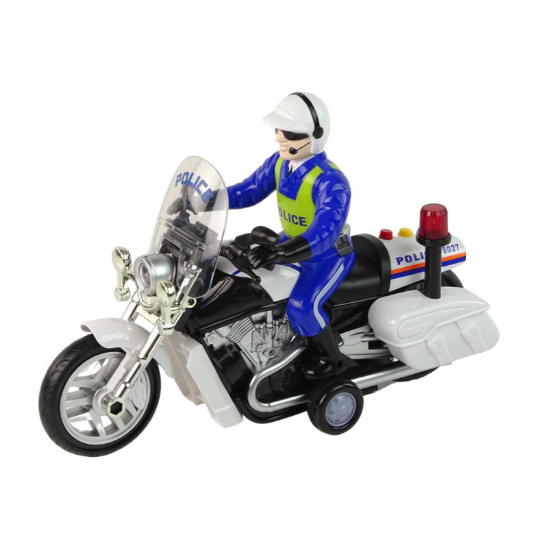 Motocykl Policyjny Motor Policja Dźwięki Światła Wóz Policyjny