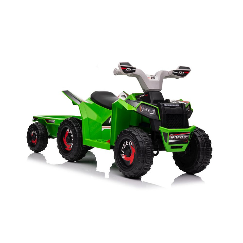 Quad Na Akumulator XMX630T Zielony Z Przyczepą