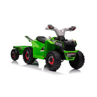 Quad Na Akumulator XMX630T Zielony Z Przyczepą