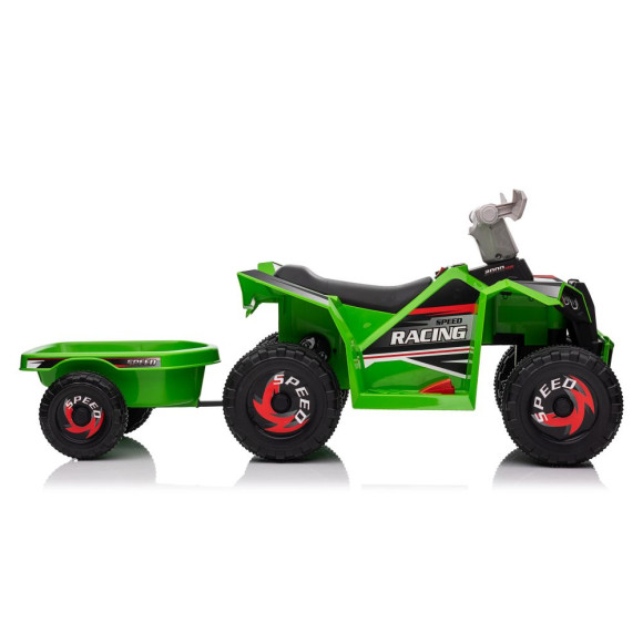 Quad Na Akumulator XMX630T Zielony Z Przyczepą