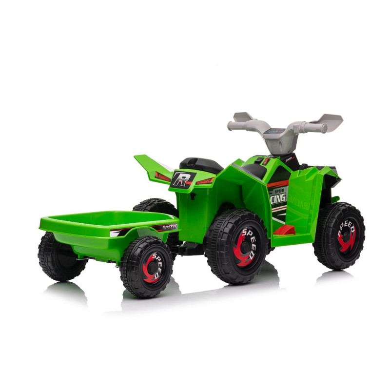Quad Na Akumulator XMX630T Zielony Z Przyczepą