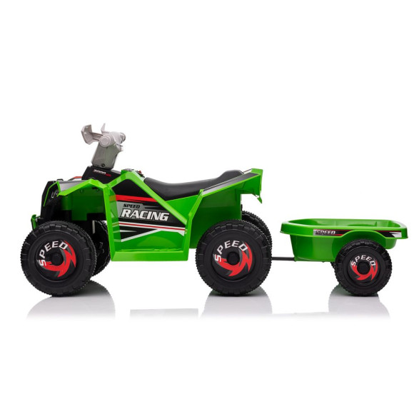Quad Na Akumulator XMX630T Zielony Z Przyczepą