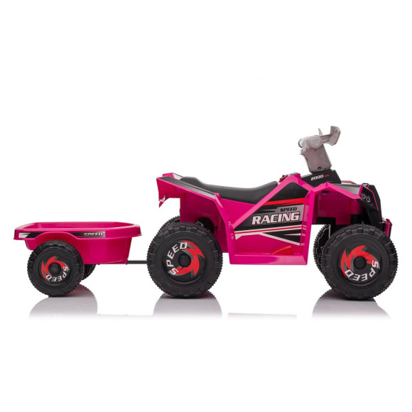 Quad Na Akumulator XMX630T Różowy Z Przyczepą