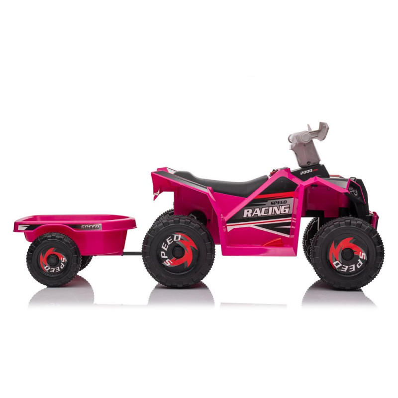 Quad Na Akumulator XMX630T Różowy Z Przyczepą