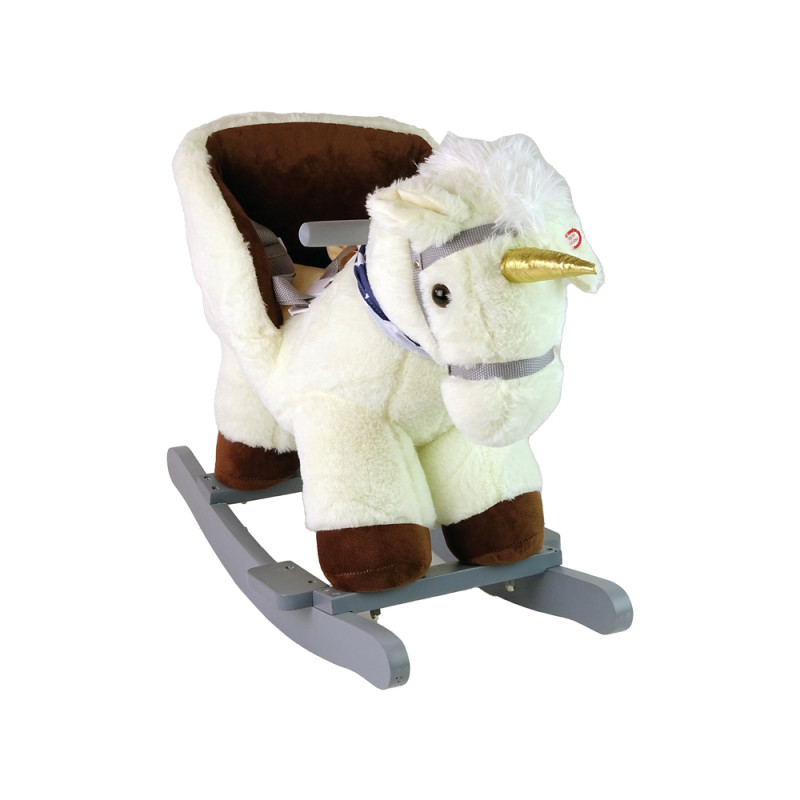 Koń Na Biegunach Bujak Biały Jednorożec